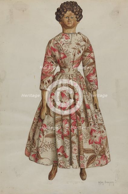 Doll, c. 1937. Creator: Helen Bronson.