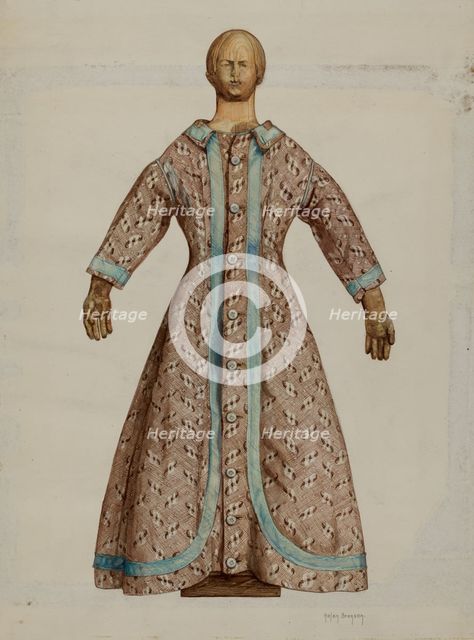 Doll, c. 1937. Creator: Helen Bronson.