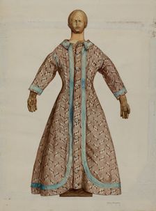 Doll, c. 1937. Creator: Helen Bronson