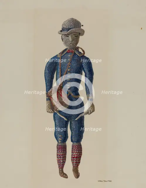 Doll, c. 1938. Creator: Verna Tallman.