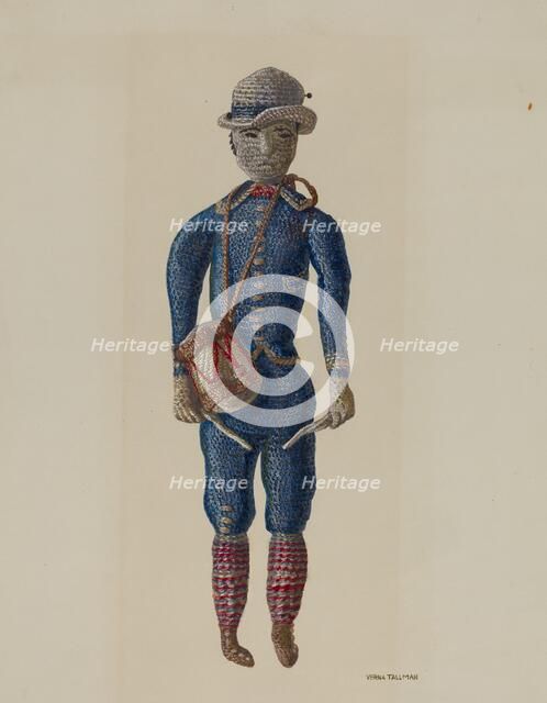 Doll, c. 1938. Creator: Verna Tallman.