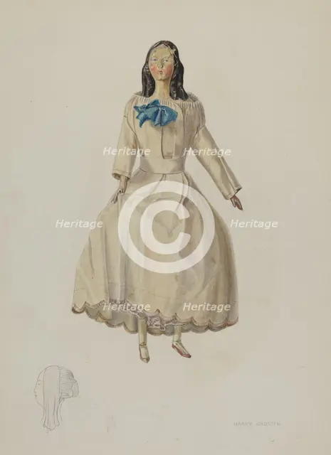 Doll, c. 1938. Creator: Harry Grossen.