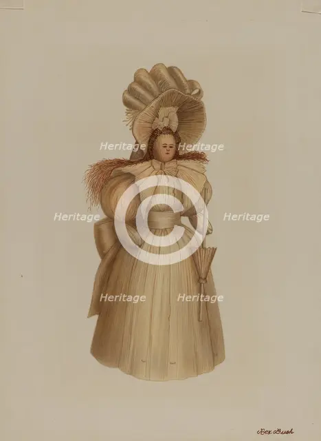 Doll, c. 1938. Creator: Rex F Bush.