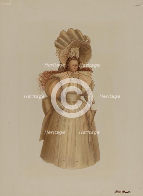 Doll, c. 1938. Creator: Rex F Bush.