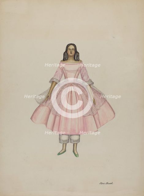 Doll, c. 1938. Creator: Rex F Bush.