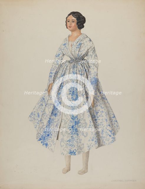 Doll, c. 1940. Creator: Christabel Scrymser.
