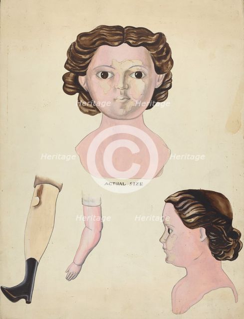 Doll, c. 1941. Creator: Archie Thompson.