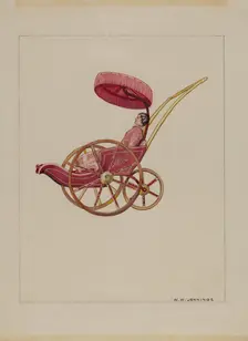 Doll Carriage, 1935/1942. Creator: Walter W. Jennings