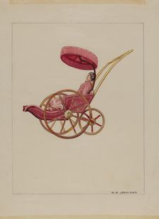 Doll Carriage, 1935/1942. Creator: Walter W. Jennings