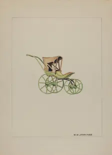 Doll Carriage, c. 1937. Creator: Walter W. Jennings