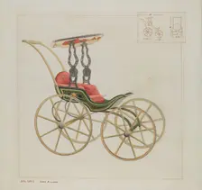 Doll Carriage, c. 1937. Creator: James M. Lawson