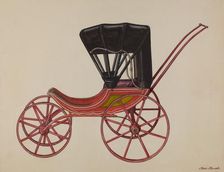 Doll Carriage, c. 1937. Creator: Rex F Bush