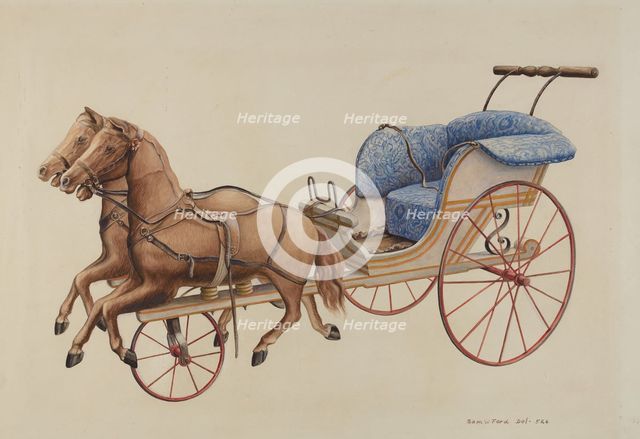 Doll Carriage, c. 1939. Creator: Samuel W. Ford.