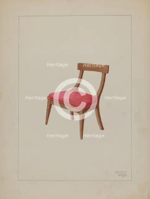 Doll Chair, c. 1936. Creator: Julie C Brush.