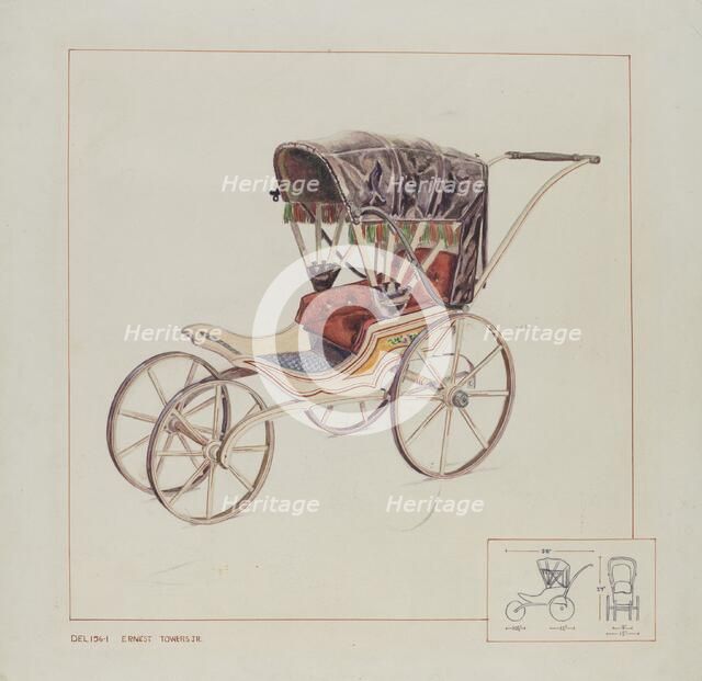 Doll Coach, c. 1937. Creator: Ernest A Towers Jr.