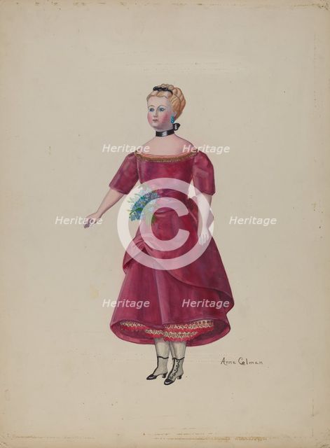 Doll--"Cornelia", c. 1937. Creator: Anne Colman.