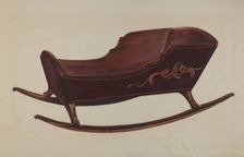 Doll Cradle, c. 1938. Creator: Orville Cline