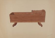 Doll Cradle, c. 1938. Creator: Therkel Anderson