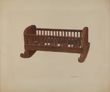 Doll Cradle, c. 1940. Creator: Clarence W Dawson
