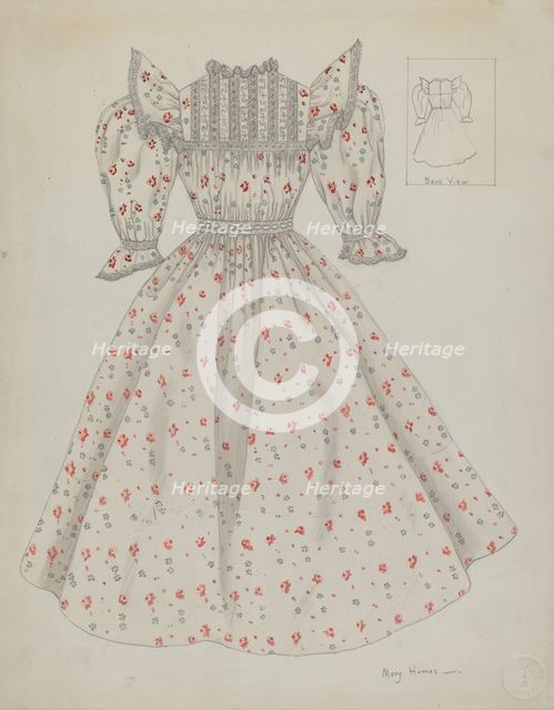 Doll Dress, c. 1936. Creator: Mary E Humes.