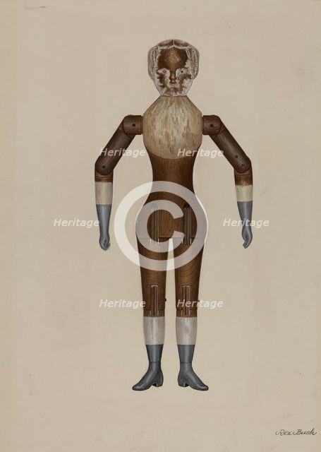 Doll - "Elissa", c. 1938. Creator: Rex F Bush.
