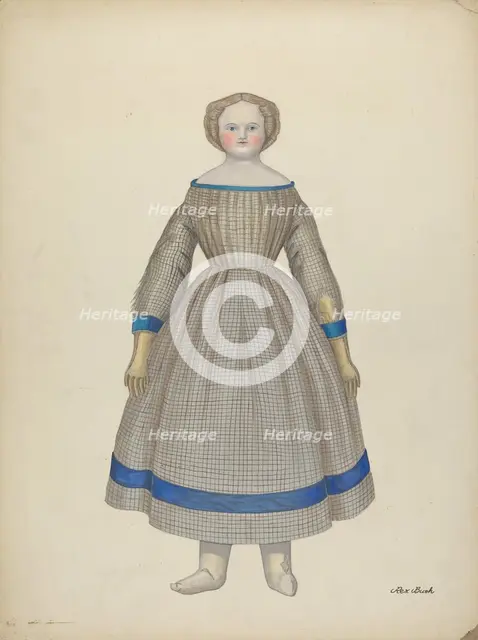 Doll - "Emily", c. 1938. Creator: Rex F Bush.