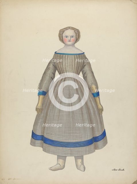 Doll - "Emily", c. 1938. Creator: Rex F Bush.