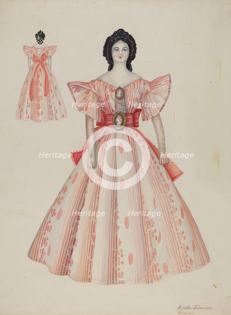 Doll - "Eugenia", c. 1939. Creator: Edith Towner.