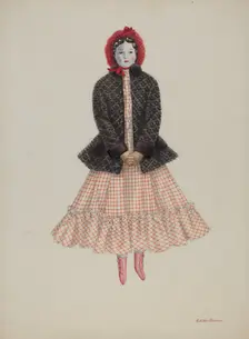 Doll - "Flora Richardson", c. 1937. Creator: Edith Towner