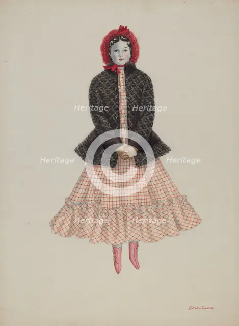 Doll - "Flora Richardson", c. 1937. Creator: Edith Towner.