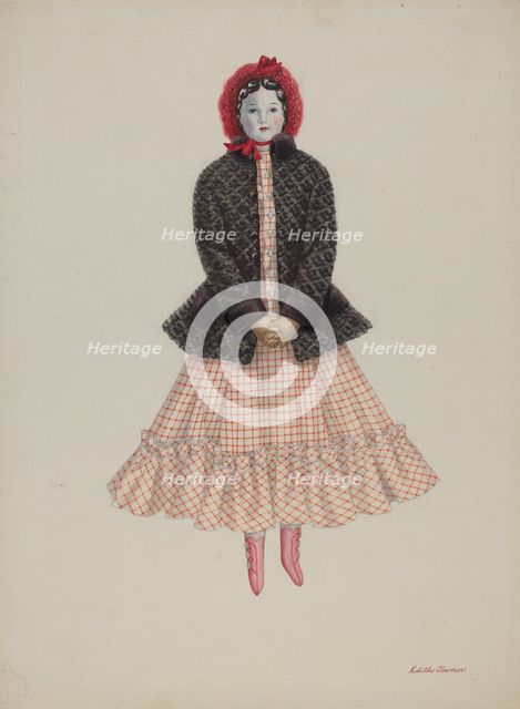 Doll - "Flora Richardson", c. 1937. Creator: Edith Towner.