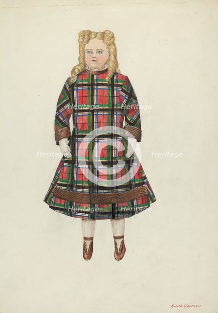Doll: "Florence", c. 1937. Creator: Edith Towner.