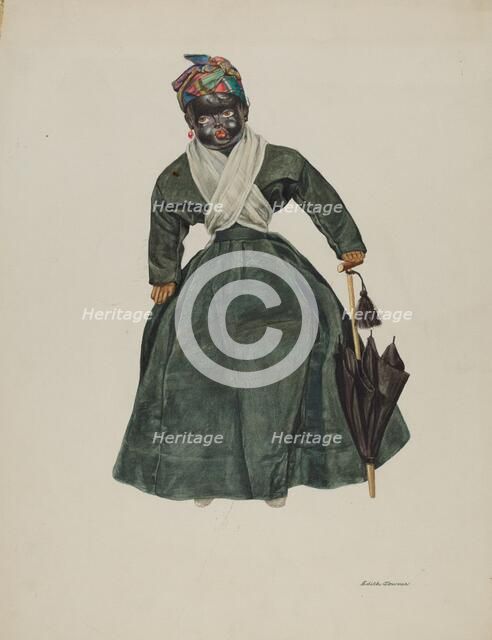 Doll--"Hannah Hitch", c. 1940. Creator: Edith Towner.