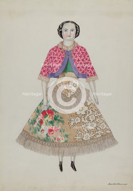 Doll - "Hattie", c. 1937. Creator: Edith Towner.
