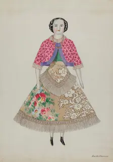 Doll - "Hattie", c. 1937. Creator: Edith Towner