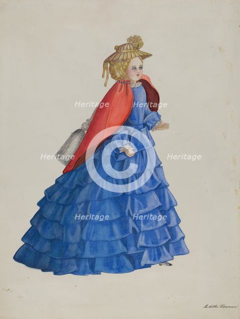 Doll - "Ida Stebbins", 1935/1942. Creator: Edith Towner.