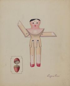 Doll in the "Thimble Holder", c. 1937. Creator: Eugene Croe