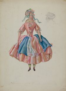 Doll in Costume, c. 1937. Creator: Gwyneth King