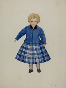 Doll - "Leslie Simpson", c. 1937. Creators: Josephine C. Romano, Edith Towner