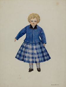 Doll - "Leslie Simpson", c. 1937. Creators: Josephine C. Romano, Edith Towner