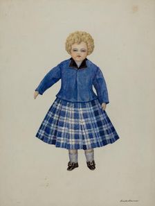 Doll - "Leslie Simpson", c. 1937. Creators: Josephine C. Romano, Edith Towner