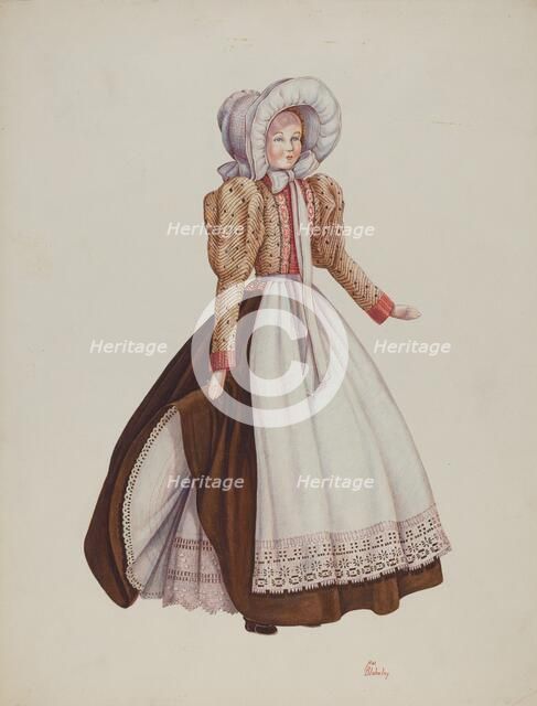 Doll - "Lilla Rosella Hatch", 1935/1942. Creator: Hal Blakeley.