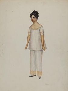 Doll - "Lydia Sherman", c. 1937. Creator: Josephine C. Romano