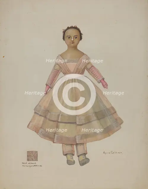 Doll - "Martha Ann", c. 1937. Creator: Anne Colman.