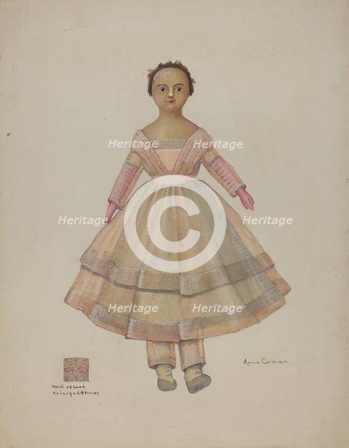Doll - "Martha Ann", c. 1937. Creator: Anne Colman.