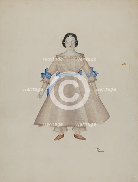 Doll - "Mary", c. 1939. Creator: Josephine C. Romano.