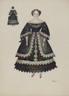 Doll - "Minerva Pratt", c. 1937. Creator: Josephine C. Romano