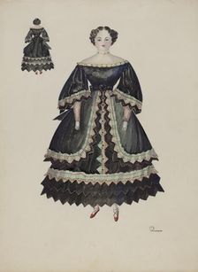 Doll - "Minerva Pratt", c. 1937. Creator: Josephine C. Romano