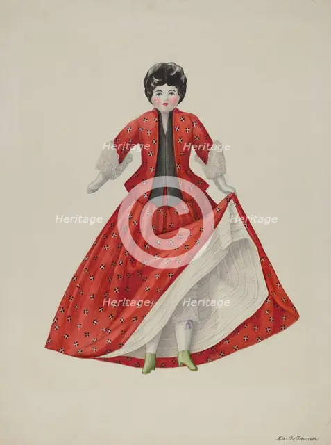 Doll - "Mitio", c. 1940. Creator: Edith Towner.