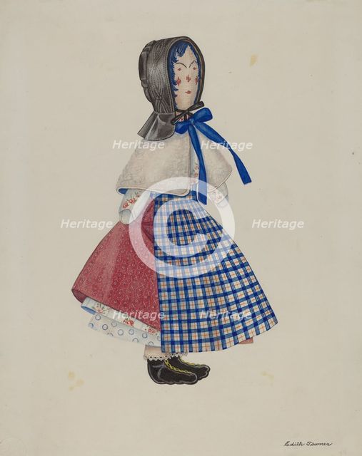 Doll: "Mollie Bentley", 1936. Creators: Josephine C. Romano, Edith Towner.